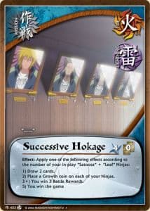 Successive Hokage M-453 Naruto trading card