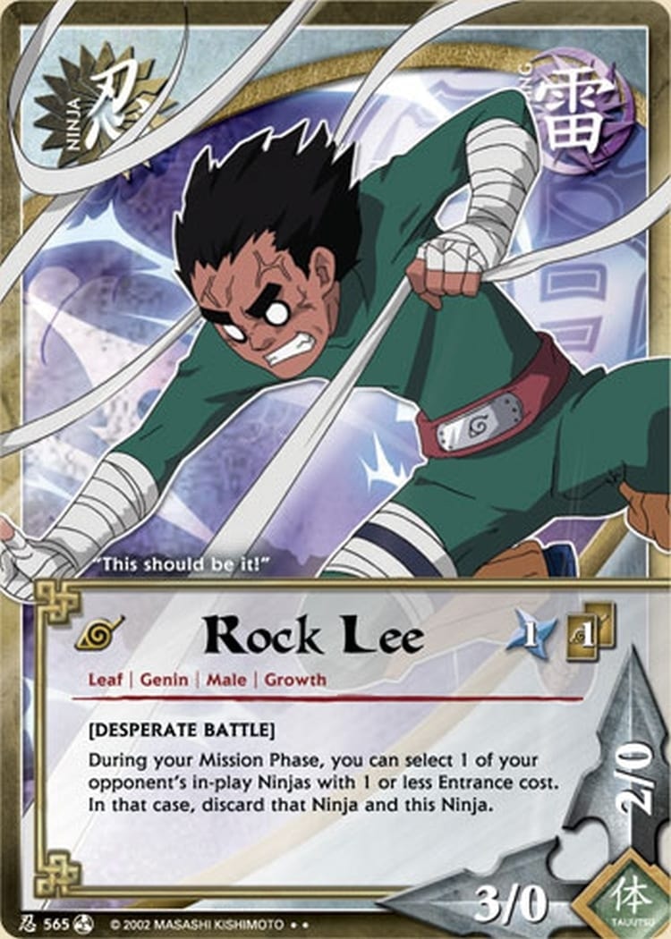 Rock Lee card artwork