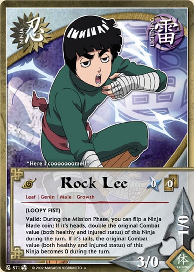 Rock Lee card artwork