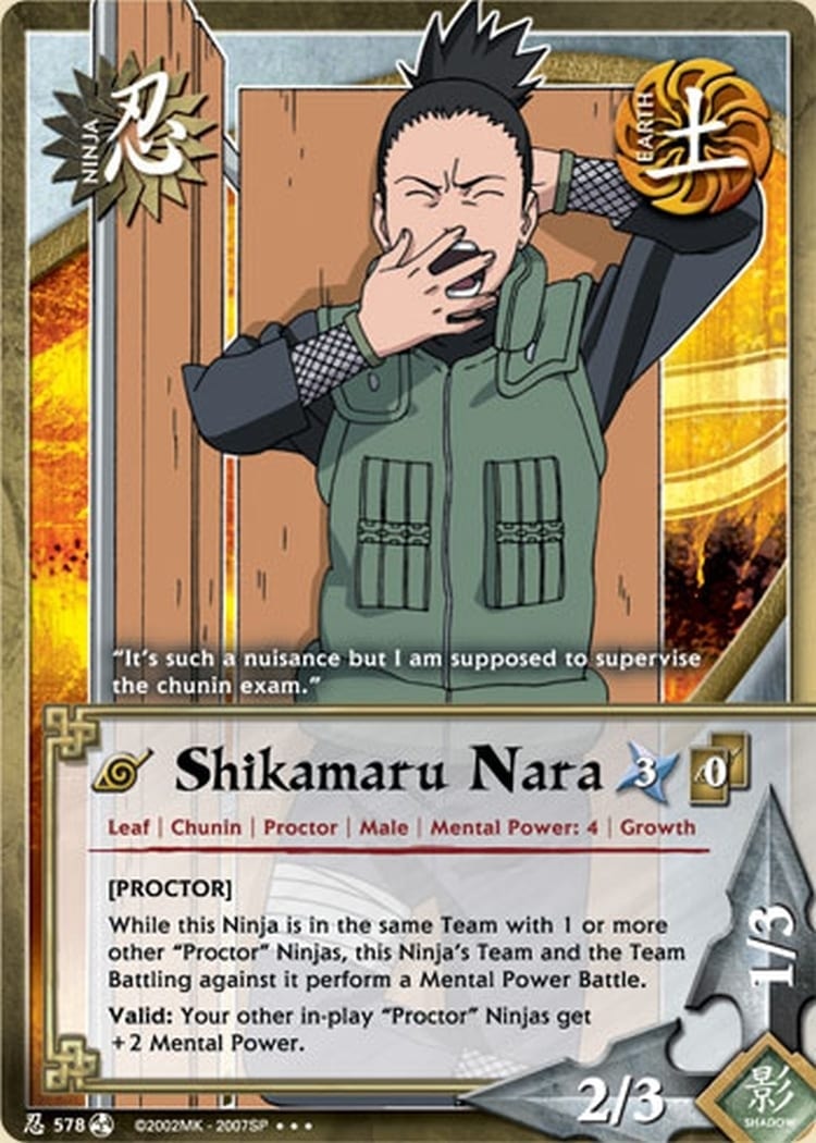 Shikamaru Nara card artwork
