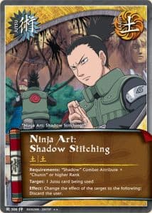 Ninja Art: Shadow Stitching J-506 Naruto trading card