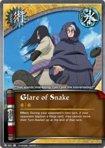 Glare of Snake J-591 Naruto trading card