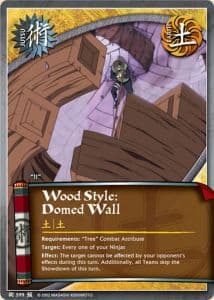 Wood Style: Domed Wall J-599 Naruto trading card