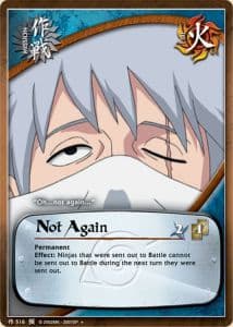 Not Again M-516 Naruto trading card