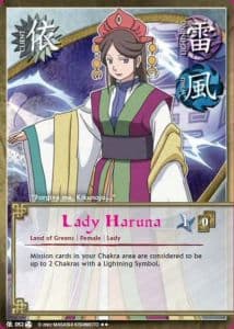Lady Haruna C-052 Naruto trading card