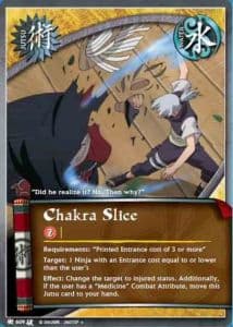 Chakra Slice J-609 Naruto trading card