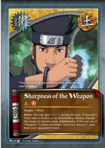Sharpness of the Weapon J-616 Naruto trading card