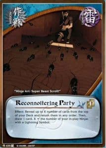 Reconnoitering Party M-585 Naruto trading card