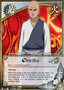 Chiriku N-721 Naruto trading card