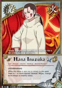 Hana Inuzuka N-722 Naruto trading card