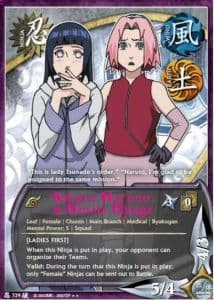 Sakura Haruno & Hinata Hyuga N-729 Naruto trading card
