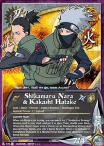 Shikamaru Nara & Kakashi Hatake N-730 Naruto trading card
