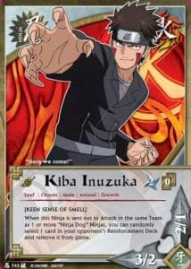 Kiba Inuzuka N-743 Naruto trading card