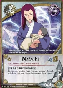 Natsuhi N-767 Naruto trading card