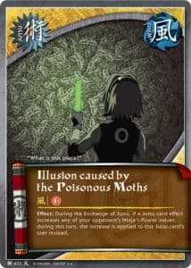 Illusion caused by the Poisonous Moths J-674 Naruto trading card