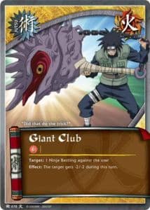Giant Club J-680 Naruto trading card