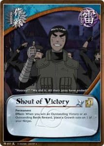 Shout of Victory M-621 Naruto trading card