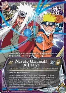 Naruto Uzumaki & Jiraiya N-829 Naruto trading card