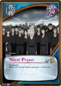 Silent Prayer M-643 Naruto trading card