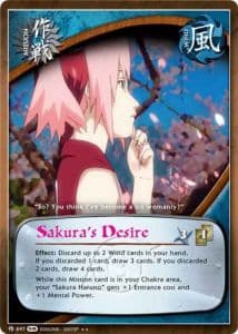 Sakura's Desire M-656 Naruto trading card