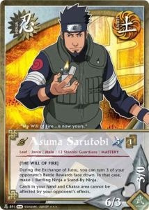 Asuma Sarutobi card artwork