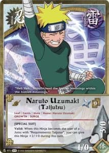 Naruto Uzumaki (Taijutsu) N-975 Naruto trading card