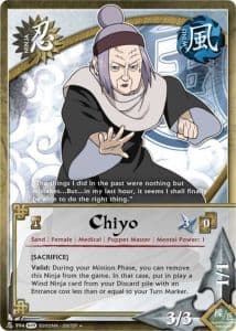 Chiyo N-998 Naruto trading card