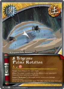 8 Trigrams Palms Rotation J-768 Naruto trading card