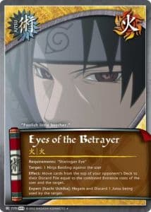 Eyes of the Betrayer J-773 Naruto trading card