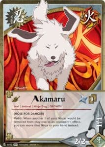 Akamaru N-1019 Naruto trading card