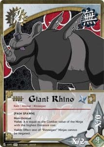 Giant Rhino N-1064 Naruto trading card