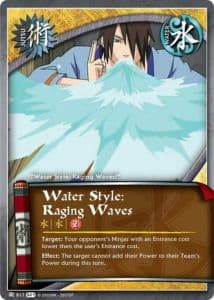Water Style: Raging Waves J-811 Naruto trading card
