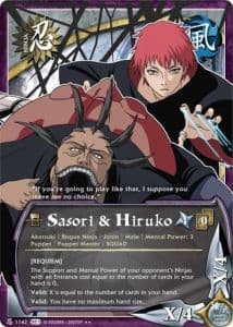 Sasori & Hiruko N-1109 Naruto trading card