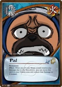 Pad M-741 Naruto trading card