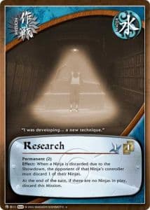 Research M-758 Naruto trading card