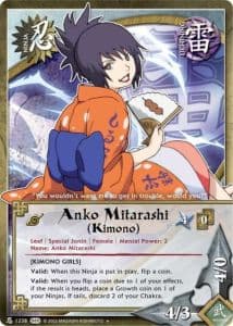 Anko Mitarashi (Kimono) N-1169 Naruto trading card