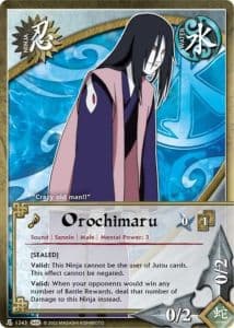 Orochimaru N-1174 Naruto trading card