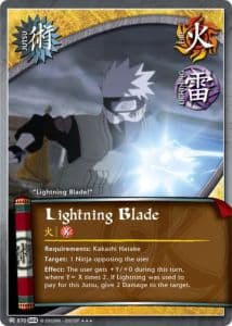 Lightning Blade J-852 Naruto trading card
