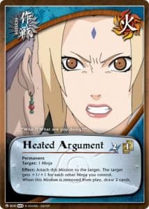 Heated Argument M-775 Naruto trading card