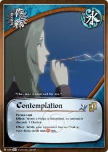 Contemplation M-785 Naruto trading card