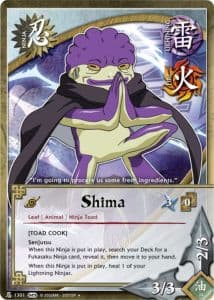 Shima N-1232 Naruto trading card
