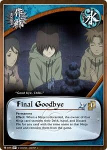 Final Goodbye M-814 Naruto trading card