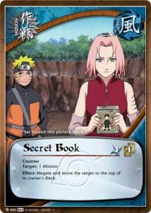 Secret Book M-819 Naruto trading card