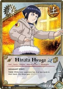 Hinata Hyuga N-1268 Naruto trading card
