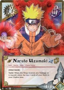 Naruto Uzumaki N-1296 Naruto trading card
