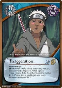 Exaggeration M-836 Naruto trading card