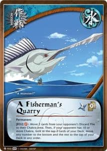 A Fisherman's Quarry M-872 Naruto trading card