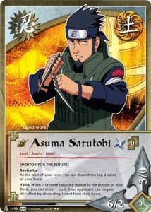 Asuma Sarutobi N-1406 Naruto trading card