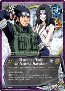 Kurenai Yuhi & Asuma Sarutobi N-1456 Naruto trading card