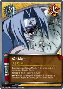 Chidori J-955 Naruto trading card